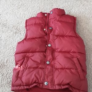 Gymboree Childrens Vest sz small (5-6) burgundy